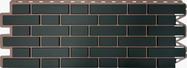 Фасадная панель Альта-Профиль, Кирпич Клинкерный, Графит купить в Навашино