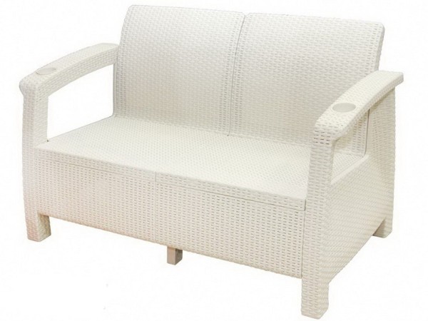 Двухместный диван Yalta Sofa Seаt белый купить в Навашино
