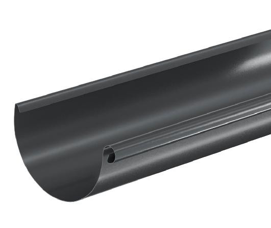 Водосток Aquasistem, система 125x90 - Водосточный желоб 3.00м RAL 7024 Тёмно-серый купить в Навашино