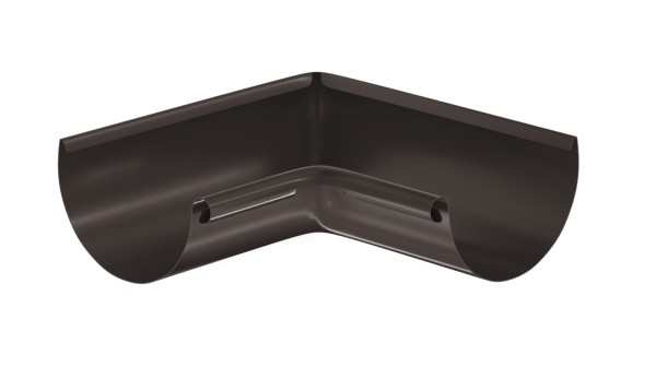 Водосток Aquasistem, система 125x90 - Угол желоба, внутренний 90° RR 32 Тёмно-Коричневый купить в Навашино