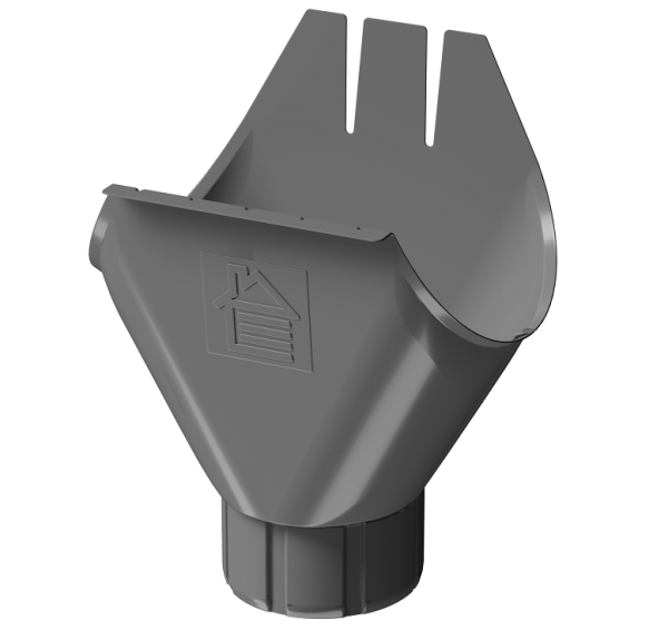 Воронка желоба D125 Döcke STAL PREMIUM Графит, (RAL 7024) купить в Навашино