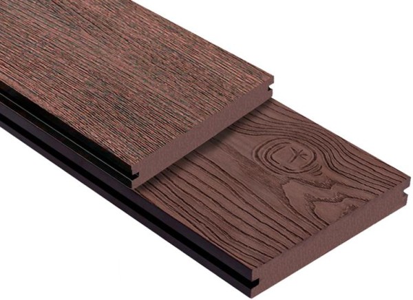 Террасная доска ДПК Outdoor 3D полнотелая STORM/OCEAN BROWN коричневая микс купить в Навашино