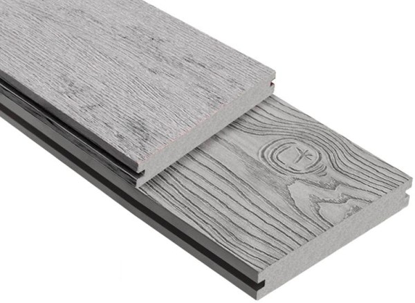 Террасная доска ДПК Outdoor 3D полнотелая STORM/OCEAN GREY серая микс купить в Навашино