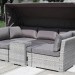 Диван-Трансформер AFINA плетеный из иск. ротанга AFM-320G Grey купить в Навашино