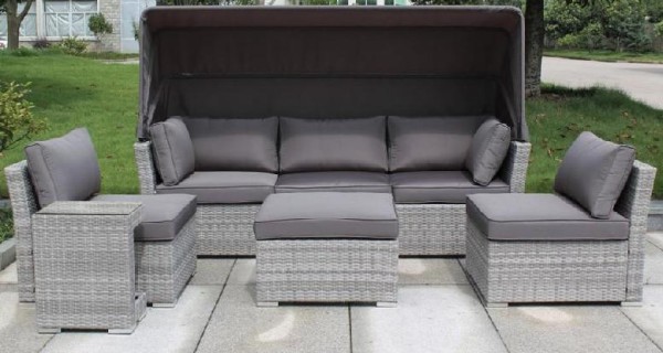 Диван-Трансформер AFINA плетеный из иск. ротанга AFM-320G Grey купить в Навашино