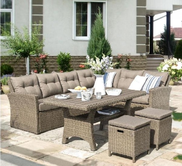 Комплект мебели AFINA плетеной из иск. ротанга AFM-307B Beige купить в Навашино