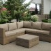 Комплект мебели AFINA плетеной из иск. ротанга YR825B Beige купить в Навашино