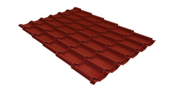 Металлочерепица классик 0,5 Satin RAL 3009 оксидно-красный купить в Навашино