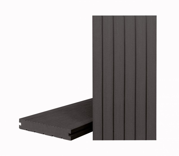 Террасная доска Классик Чёрное дерево (полнотелая с пазом) купить в Навашино