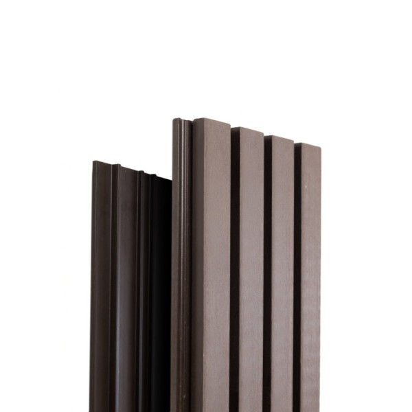 Фасадная доска Ecodecking Техно реечная 200х26х3000 Венге купить в Навашино