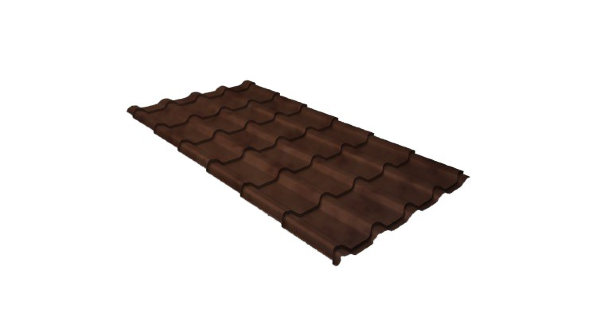 Металлочерепица камея GL 0,5 Safari Twincolor Brown купить в Навашино