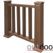 Ограждение из ДПК Outdoor Классик 3D STORM коричневый микс купить в Навашино