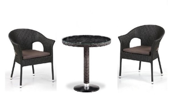 Комплект плетеной мебели AFINA из иск. ротанга T601/Y79A-W53 Brown 2Pcs купить в Навашино