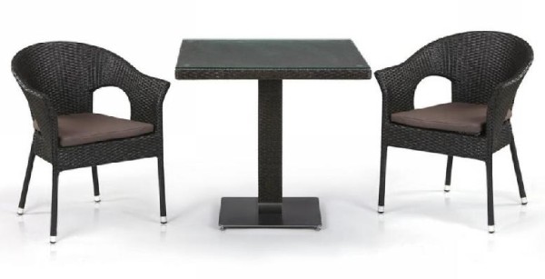 Комплект плетеной мебели AFINA из иск. ротанга T605SWT/Y79A-W53 Brown 2Pcs купить в Навашино