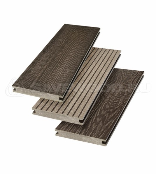 Террасная доска SW Fraxinus (R) полнотелая «SaveWood» Темно-коричневый купить в Навашино
