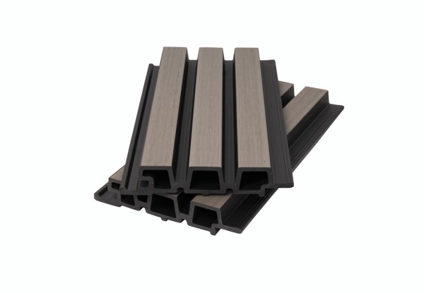 Фасадная панель брусковая двухцветная co-extrusion, snow mix купить в Навашино