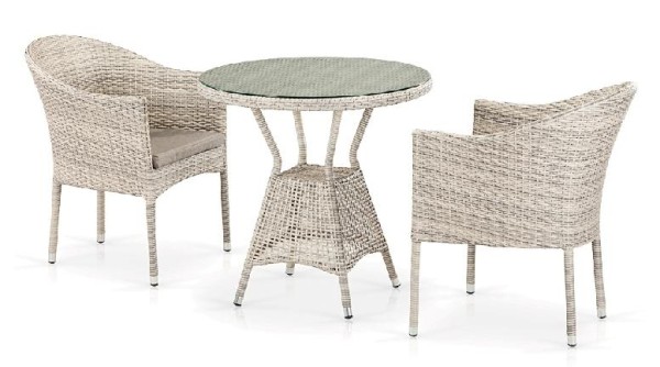 Комплект плетеной мебели AFINA из иск. ротанга T705ANT/Y350-W85 Latte 2Pcs купить в Навашино