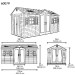 Сарай пластиковый LifeTime 15x8 DD купить в Навашино