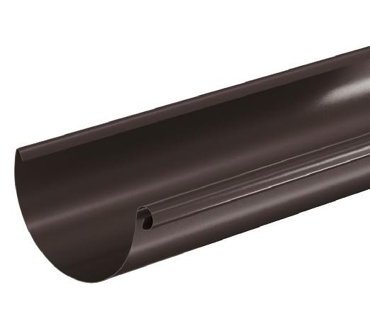 Водосток Aquasistem, система 150/100 - Водосточный желоб 3.00м RR 32 Тёмно Коричневый купить в Навашино