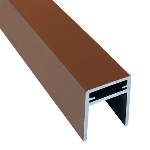 П-профиль Алюминиевый EasyDecking 35x25 Коричневый купить в Навашино