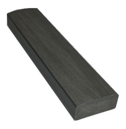 Лавочный брус Ecodecking Некст полнотелый брашированный 70х35 графит купить в Навашино