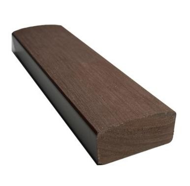 Лавочный брус Ecodecking Некст полнотелый брашированный 70х35 шоколад купить в Навашино