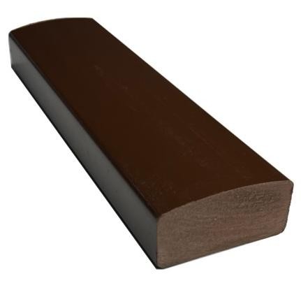 Лавочный брус Ecodecking Некст полнотелый глянцевый 70х35 шоколад купить в Навашино