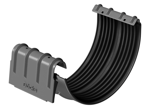 Соединитель желобов D125 Döcke STAL PREMIUM Графит, (RAL 7024) купить в Навашино