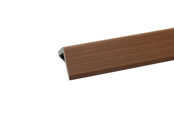 Уголок торцевой Ecodecking Скай коэкструзия 45х45х3000 Тик купить в Навашино